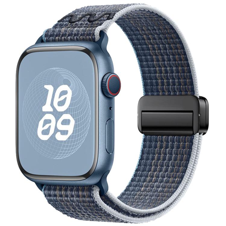 磁性扣環尼龍錶帶，適用於 Apple Watch 46mm / 49mm / 45mm / 44mm，適用於 Apple Watch 42mm / 41mm / 40mm / 38mm