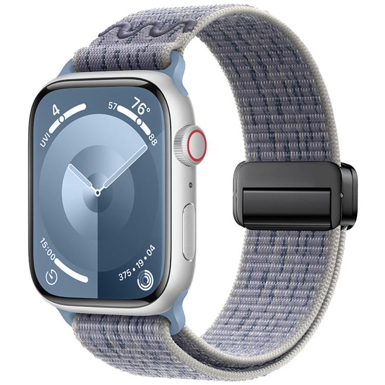 磁性扣環尼龍錶帶，適用於 Apple Watch 46mm / 49mm / 45mm / 44mm，適用於 Apple Watch 42mm / 41mm / 40mm / 38mm