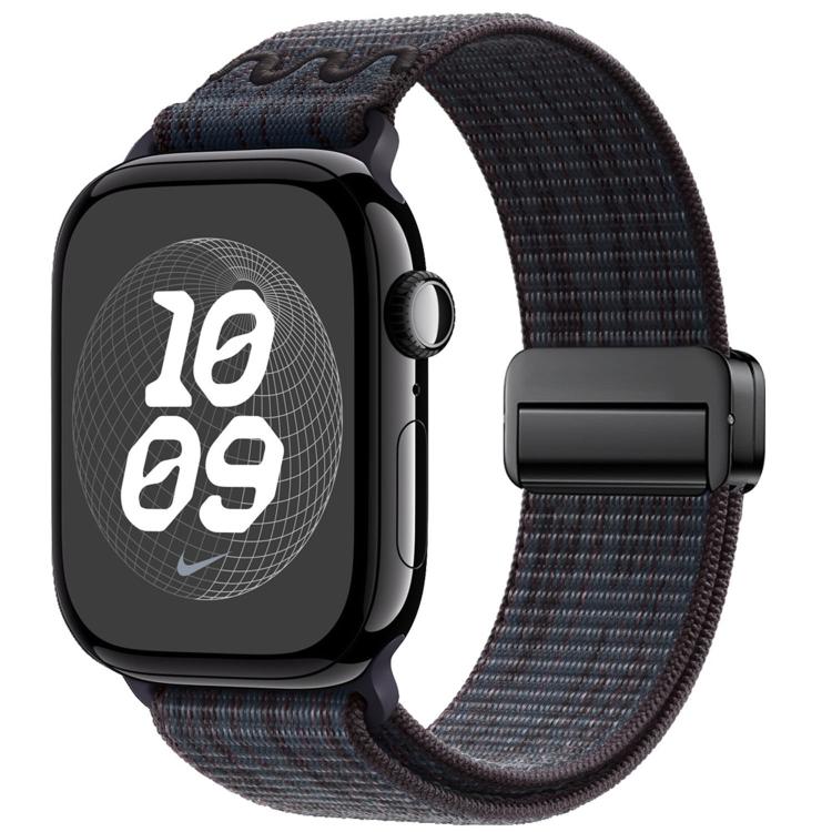 磁性扣環尼龍錶帶，適用於 Apple Watch 46mm / 49mm / 45mm / 44mm，適用於 Apple Watch 42mm / 41mm / 40mm / 38mm
