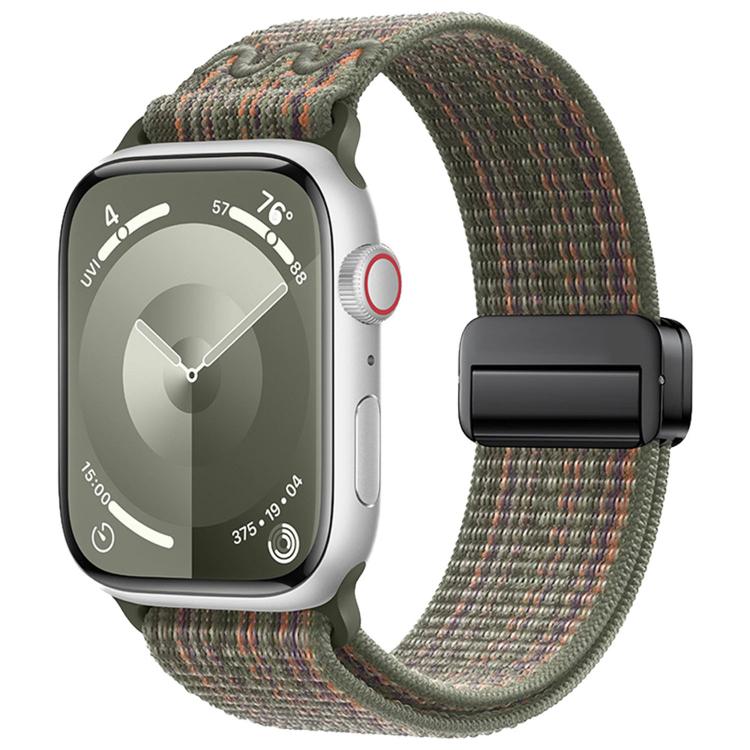 磁性扣環尼龍錶帶，適用於 Apple Watch 46mm / 49mm / 45mm / 44mm，適用於 Apple Watch 42mm / 41mm / 40mm / 38mm