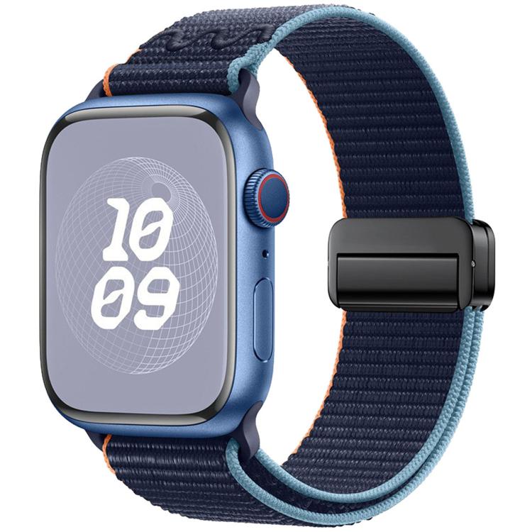 磁性扣環尼龍錶帶，適用於 Apple Watch 46mm / 49mm / 45mm / 44mm，適用於 Apple Watch 42mm / 41mm / 40mm / 38mm