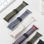 磁性扣環尼龍錶帶，適用於 Apple Watch 46mm / 49mm / 45mm / 44mm，適用於 Apple Watch 42mm / 41mm / 40mm / 38mm