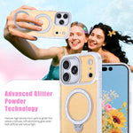星空亮片磁吸支架手機殼，適用於 iPhone 17 Pro Max、iPhone 17 Pro、iPhone 17