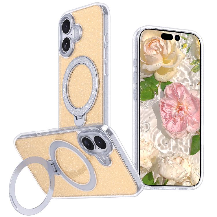 星空亮片磁吸支架手機殼，適用於 iPhone 17 Pro Max、iPhone 17 Pro、iPhone 17
