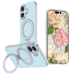 星空亮片磁吸支架手機殼，適用於 iPhone 17 Pro Max、iPhone 17 Pro、iPhone 17