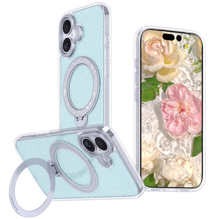 星空亮片磁吸支架手機殼，適用於 iPhone 17 Pro Max、iPhone 17 Pro、iPhone 17