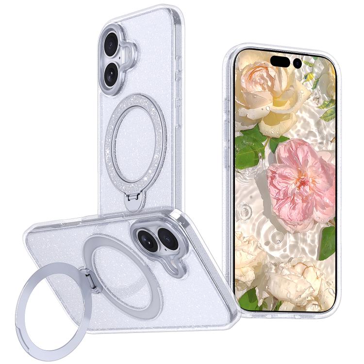 星空亮片磁吸支架手機殼，適用於 iPhone 17 Pro Max、iPhone 17 Pro、iPhone 17