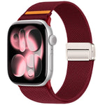 雙磁扣單線尼龍錶帶，適用於 Apple Watch 49mm / 46mm / 45mm / 44mm，適用於 Apple Watch 42mm / 41mm / 40mm / 38mm