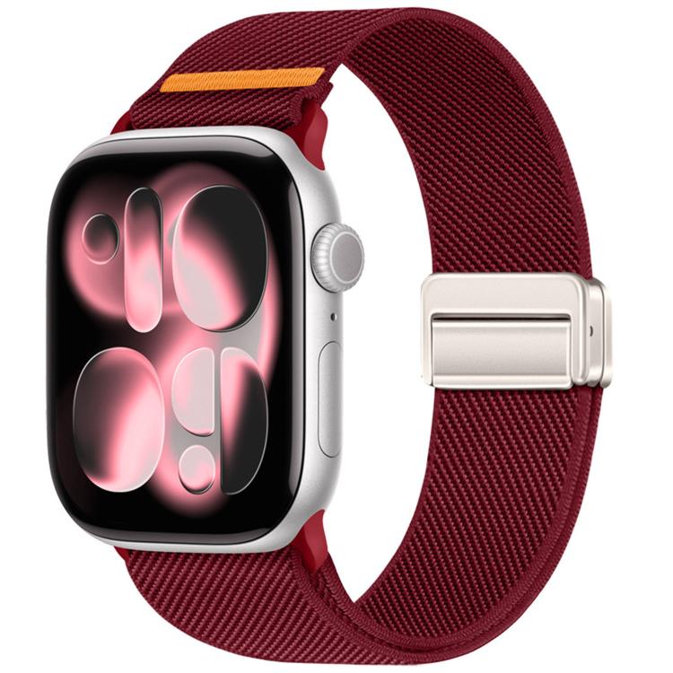 雙磁扣單線尼龍錶帶，適用於 Apple Watch 49mm / 46mm / 45mm / 44mm，適用於 Apple Watch 42mm / 41mm / 40mm / 38mm