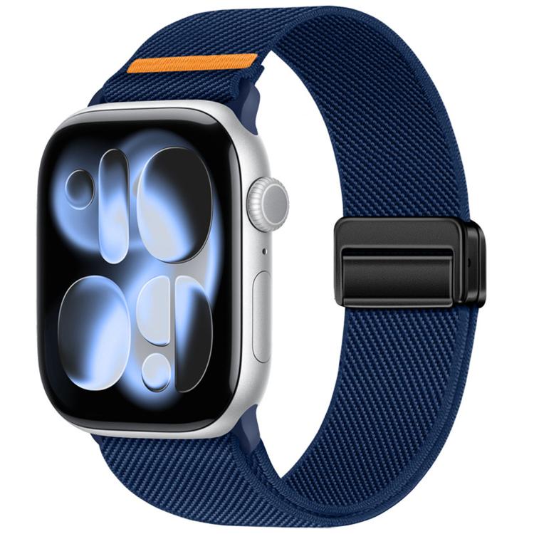 雙磁扣單線尼龍錶帶，適用於 Apple Watch 49mm / 46mm / 45mm / 44mm，適用於 Apple Watch 42mm / 41mm / 40mm / 38mm