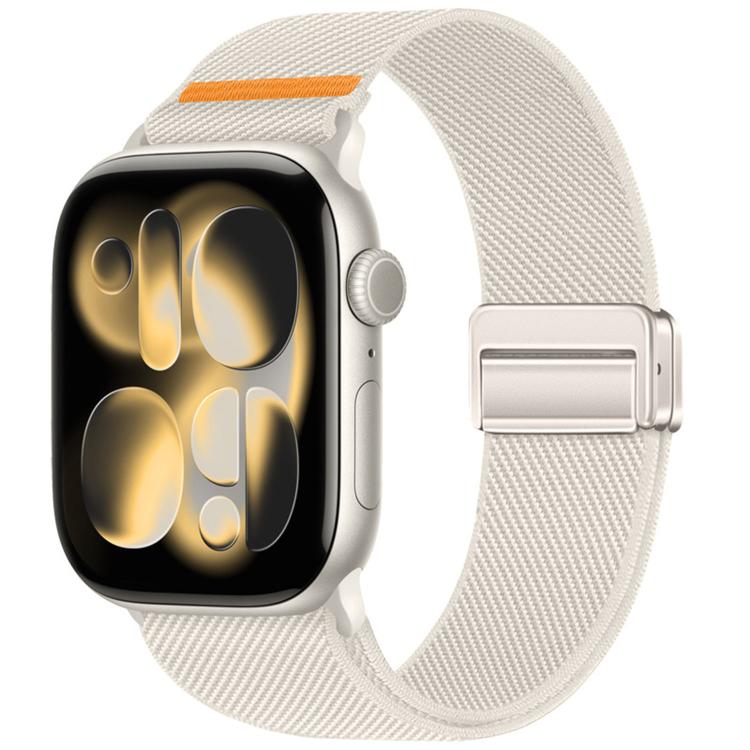 雙磁扣單線尼龍錶帶，適用於 Apple Watch 49mm / 46mm / 45mm / 44mm，適用於 Apple Watch 42mm / 41mm / 40mm / 38mm