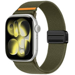 雙磁扣單線尼龍錶帶，適用於 Apple Watch 49mm / 46mm / 45mm / 44mm，適用於 Apple Watch 42mm / 41mm / 40mm / 38mm