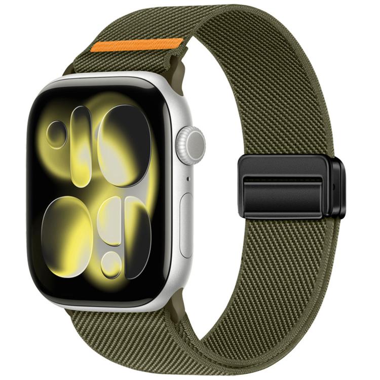 雙磁扣單線尼龍錶帶，適用於 Apple Watch 49mm / 46mm / 45mm / 44mm，適用於 Apple Watch 42mm / 41mm / 40mm / 38mm