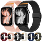 雙磁扣單線尼龍錶帶，適用於 Apple Watch 49mm / 46mm / 45mm / 44mm，適用於 Apple Watch 42mm / 41mm / 40mm / 38mm