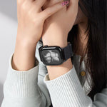 雙磁扣單線尼龍錶帶，適用於 Apple Watch 49mm / 46mm / 45mm / 44mm，適用於 Apple Watch 42mm / 41mm / 40mm / 38mm