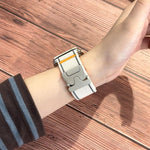 反光傘扣織紋尼龍錶帶，適用於 Apple Watch 49mm / 46mm / 45mm / 44mm，適用於 Apple Watch 42mm / 41mm / 40mm / 38mm