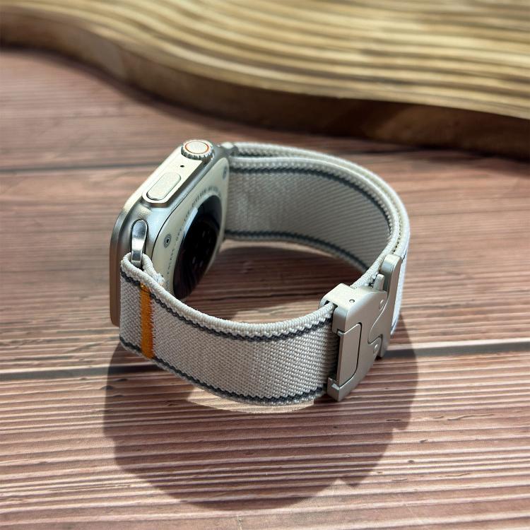 反光傘扣織紋尼龍錶帶，適用於 Apple Watch 49mm / 46mm / 45mm / 44mm，適用於 Apple Watch 42mm / 41mm / 40mm / 38mm