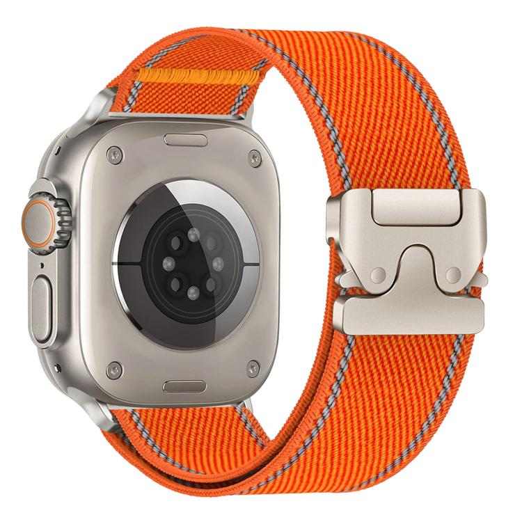 反光傘扣織紋尼龍錶帶，適用於 Apple Watch 49mm / 46mm / 45mm / 44mm，適用於 Apple Watch 42mm / 41mm / 40mm / 38mm