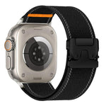 反光傘扣織紋尼龍錶帶，適用於 Apple Watch 49mm / 46mm / 45mm / 44mm，適用於 Apple Watch 42mm / 41mm / 40mm / 38mm