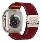 反光傘扣織紋尼龍錶帶，適用於 Apple Watch 49mm / 46mm / 45mm / 44mm，適用於 Apple Watch 42mm / 41mm / 40mm / 38mm