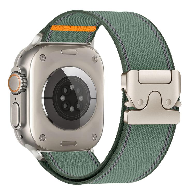反光傘扣織紋尼龍錶帶，適用於 Apple Watch 49mm / 46mm / 45mm / 44mm，適用於 Apple Watch 42mm / 41mm / 40mm / 38mm