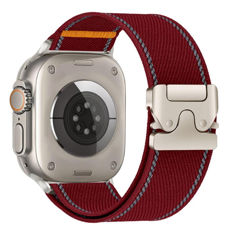 反光傘扣織紋尼龍錶帶，適用於 Apple Watch 49mm / 46mm / 45mm / 44mm，適用於 Apple Watch 42mm / 41mm / 40mm / 38mm