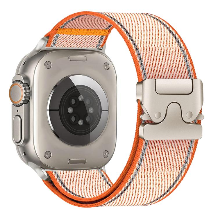 反光傘扣織紋尼龍錶帶，適用於 Apple Watch 49mm / 46mm / 45mm / 44mm，適用於 Apple Watch 42mm / 41mm / 40mm / 38mm