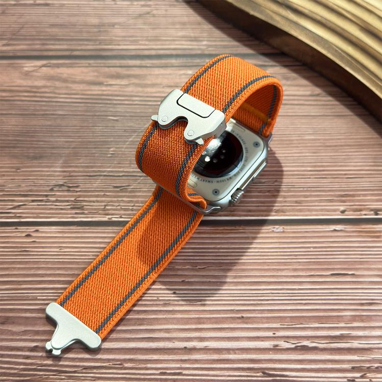 反光傘扣織紋尼龍錶帶，適用於 Apple Watch 49mm / 46mm / 45mm / 44mm，適用於 Apple Watch 42mm / 41mm / 40mm / 38mm