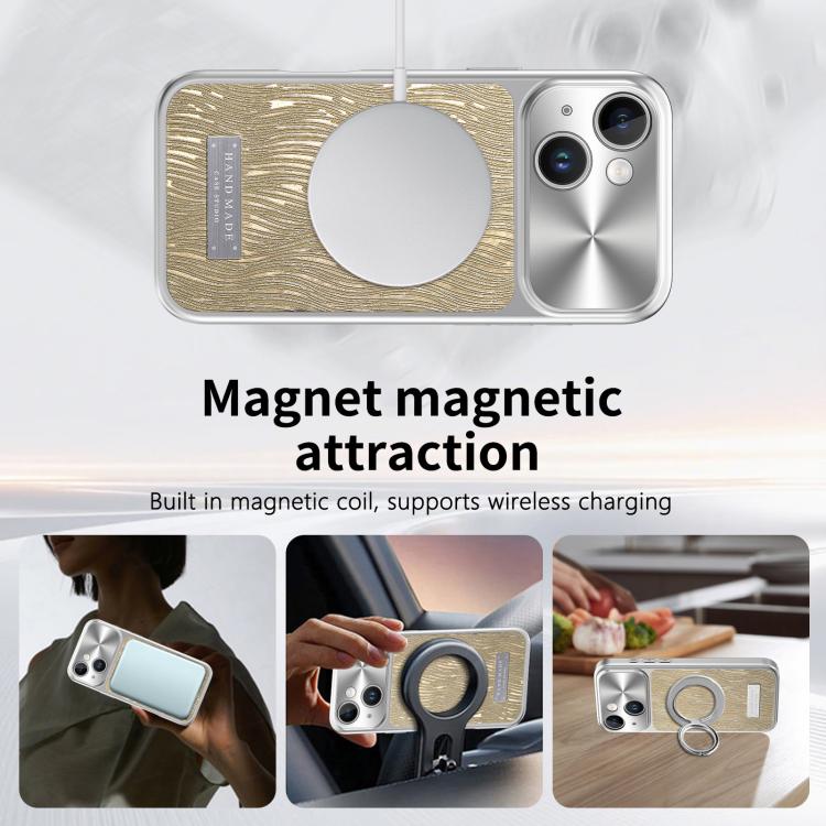 流水波紋磁吸防震手機殼，適用於 iPhone 15、iPhone 14、iPhone 14 Pro、iPhone 14 Pro Max、iPhone 13 Pro Max、iPhone 13 Pro、iPhone 13