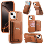 CaseNeo 折疊卡包復古彈性磁吸背蓋手機殼，適用於 iPhone 15、iPhone 14 / 13、iPhone 14 Pro、iPhone 14 Pro Max、iPhone 13 Pro Max、iPhone 13 Pro