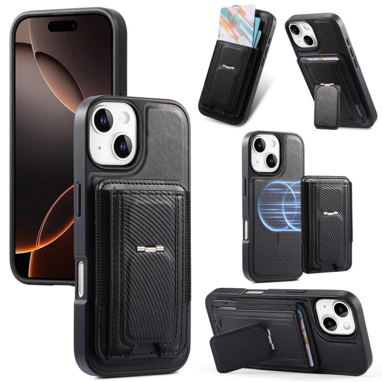 CaseNeo 折疊卡包復古彈性磁吸背蓋手機殼，適用於 iPhone 15、iPhone 14 / 13、iPhone 14 Pro、iPhone 14 Pro Max、iPhone 13 Pro Max、iPhone 13 Pro