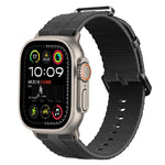 線條紋矽膠錶帶，適用於 Apple Watch 46mm / 49mm / 45mm / 44mm，適用於 Apple Watch 42mm / 41mm / 40mm / 38mm