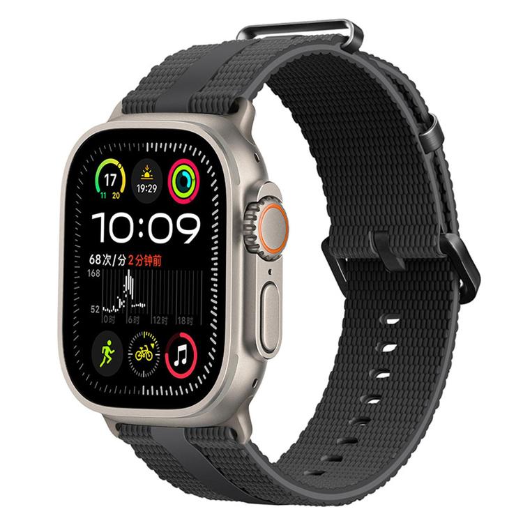 線條紋矽膠錶帶，適用於 Apple Watch 46mm / 49mm / 45mm / 44mm，適用於 Apple Watch 42mm / 41mm / 40mm / 38mm
