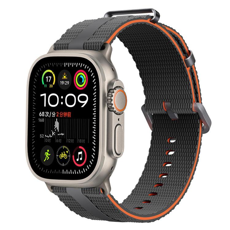 線條紋矽膠錶帶，適用於 Apple Watch 46mm / 49mm / 45mm / 44mm，適用於 Apple Watch 42mm / 41mm / 40mm / 38mm