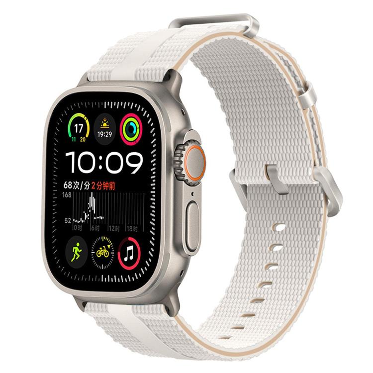 線條紋矽膠錶帶，適用於 Apple Watch 46mm / 49mm / 45mm / 44mm，適用於 Apple Watch 42mm / 41mm / 40mm / 38mm