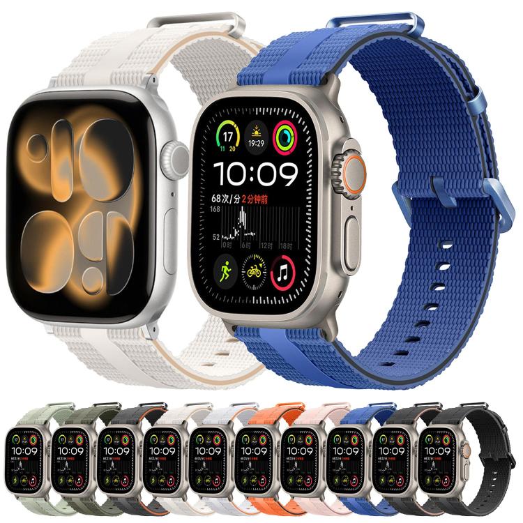 線條紋矽膠錶帶，適用於 Apple Watch 46mm / 49mm / 45mm / 44mm，適用於 Apple Watch 42mm / 41mm / 40mm / 38mm