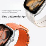線條紋矽膠錶帶，適用於 Apple Watch 46mm / 49mm / 45mm / 44mm，適用於 Apple Watch 42mm / 41mm / 40mm / 38mm