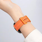 線條紋矽膠錶帶，適用於 Apple Watch 46mm / 49mm / 45mm / 44mm，適用於 Apple Watch 42mm / 41mm / 40mm / 38mm