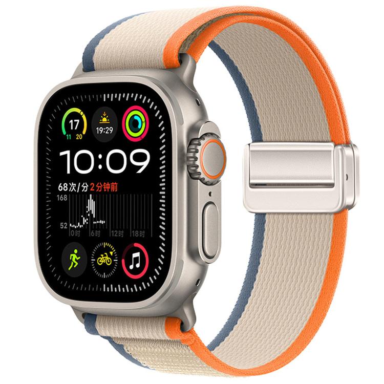 Magnetic Buckle Trail Loop Nylon Watch Band Watch Band, For Apple Watch 46mm / 49mm / 45mm / 44mm, For Apple Watch 42mm / 41mm / 40mm / 38mm