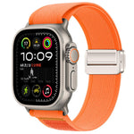 Magnetic Buckle Trail Loop Nylon Watch Band Watch Band, For Apple Watch 46mm / 49mm / 45mm / 44mm, For Apple Watch 42mm / 41mm / 40mm / 38mm