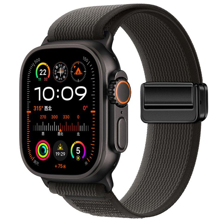 Magnetic Buckle Trail Loop Nylon Watch Band Watch Band, For Apple Watch 46mm / 49mm / 45mm / 44mm, For Apple Watch 42mm / 41mm / 40mm / 38mm