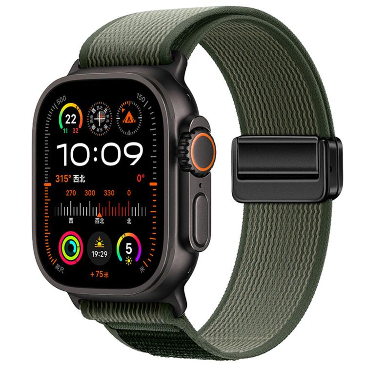 Magnetic Buckle Trail Loop Nylon Watch Band Watch Band, For Apple Watch 46mm / 49mm / 45mm / 44mm, For Apple Watch 42mm / 41mm / 40mm / 38mm