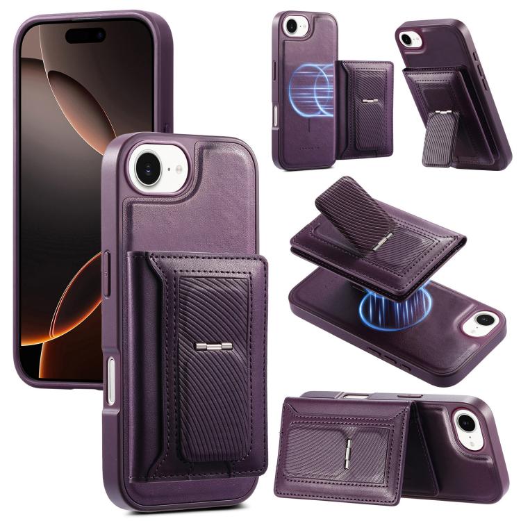 CaseNeo 復古鉸鏈折疊錢包磁性背蓋手機殼，適用於iPhone 17e / 16e、iPhone 17 Pro Max、iPhone 17 Pro、iPhone 17、iPhone Air、iPhone 16 Pro Max、iPhone 16 Pro、iPhone 16 Plus、iPhone 16、iPhone 15 Pro M