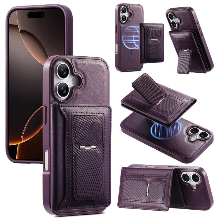 CaseNeo 復古鉸鏈折疊錢包磁性背蓋手機殼，適用於iPhone 17e / 16e、iPhone 17 Pro Max、iPhone 17 Pro、iPhone 17、iPhone Air、iPhone 16 Pro Max、iPhone 16 Pro、iPhone 16 Plus、iPhone 16、iPhone 15 Pro M
