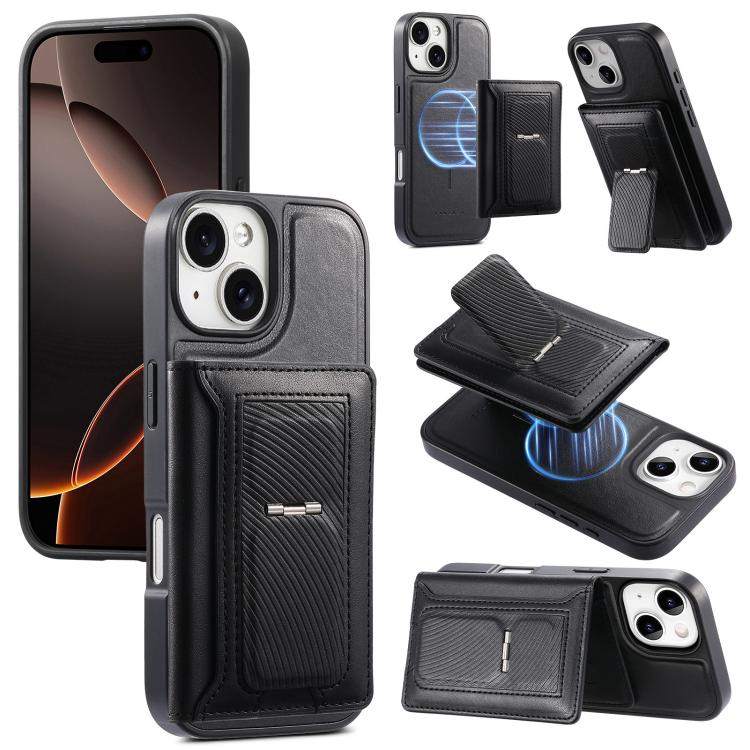 CaseNeo 復古鉸鏈折疊錢包磁性背蓋手機殼，適用於iPhone 17e / 16e、iPhone 17 Pro Max、iPhone 17 Pro、iPhone 17、iPhone Air、iPhone 16 Pro Max、iPhone 16 Pro、iPhone 16 Plus、iPhone 16、iPhone 15 Pro M