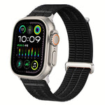 雙鏈雲感透氣尼龍環金屬頭錶帶，適用於 Apple Watch 46mm / 49mm / 45mm / 44mm，適用於 Apple Watch 42mm / 41mm / 40mm / 38mm