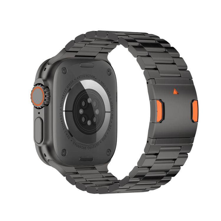 鈦合金錶帶 三珠磁扣 適用於 Apple Watch 46mm / 49mm / 45mm / 44mm，適用於 Apple Watch 42mm / 41mm / 40mm / 38mm