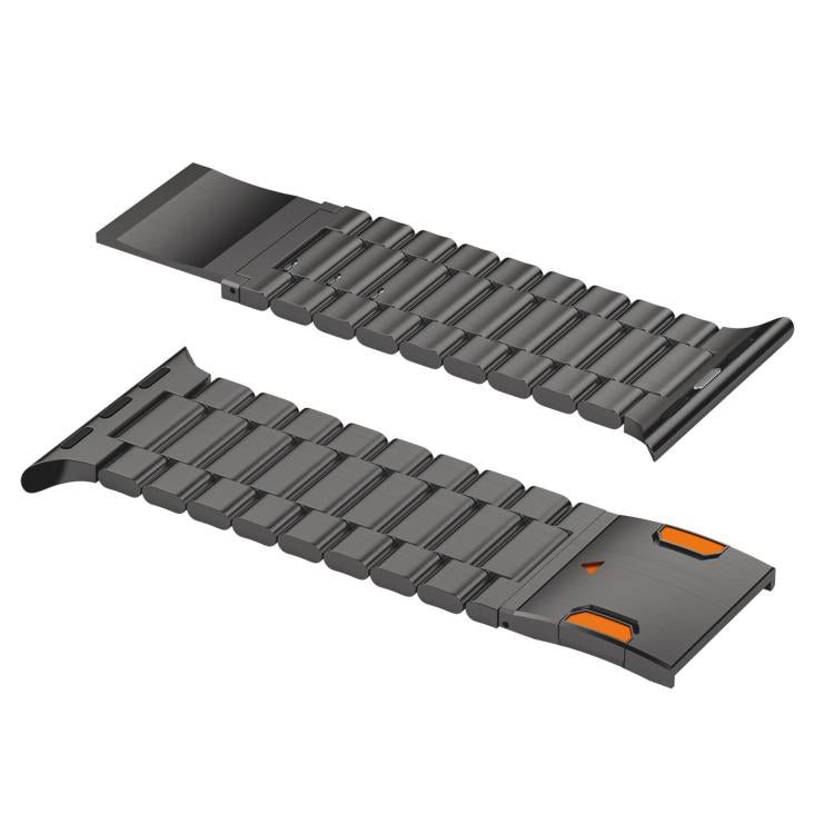 鈦合金錶帶 三珠磁扣 適用於 Apple Watch 46mm / 49mm / 45mm / 44mm，適用於 Apple Watch 42mm / 41mm / 40mm / 38mm