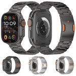 鈦合金錶帶 三珠磁扣 適用於 Apple Watch 46mm / 49mm / 45mm / 44mm，適用於 Apple Watch 42mm / 41mm / 40mm / 38mm