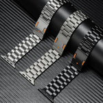 鈦合金錶帶 三珠磁扣 適用於 Apple Watch 46mm / 49mm / 45mm / 44mm，適用於 Apple Watch 42mm / 41mm / 40mm / 38mm